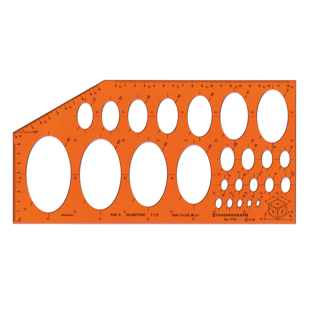 Plantilla Standargraph elipses isometrico RF 1184