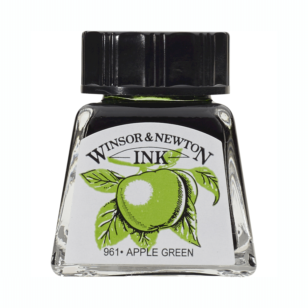 TINTA CHINA WINSOR 14ML RF011 VERDE MANZANA