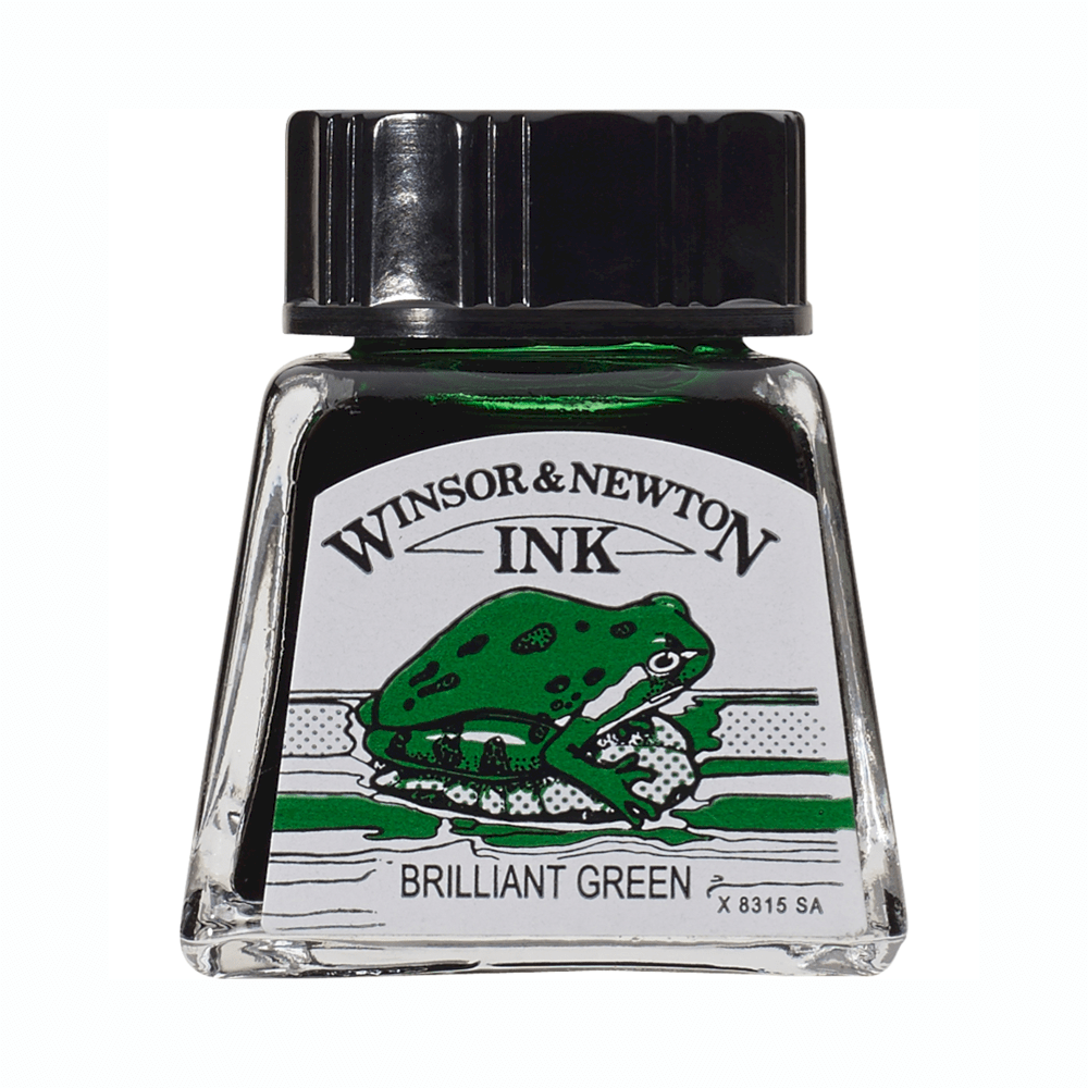 TINTA CHINA WINSOR 14ML RF046 VERDE BRILLANTE