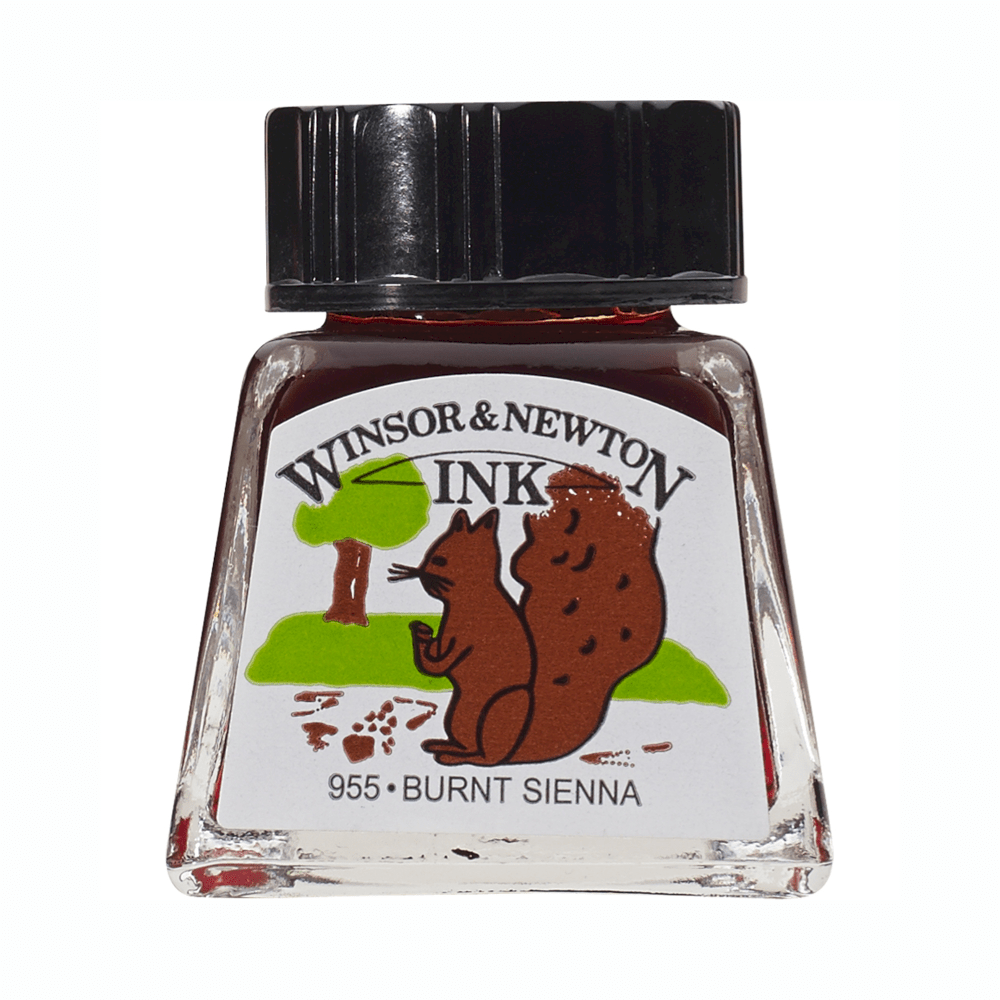 TINTA CHINA WINSOR 14ML RF074 TIERRA DE SIENA