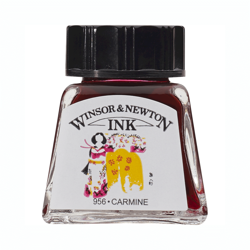 TINTA CHINA WINSOR 14ML RF127 CARMIN