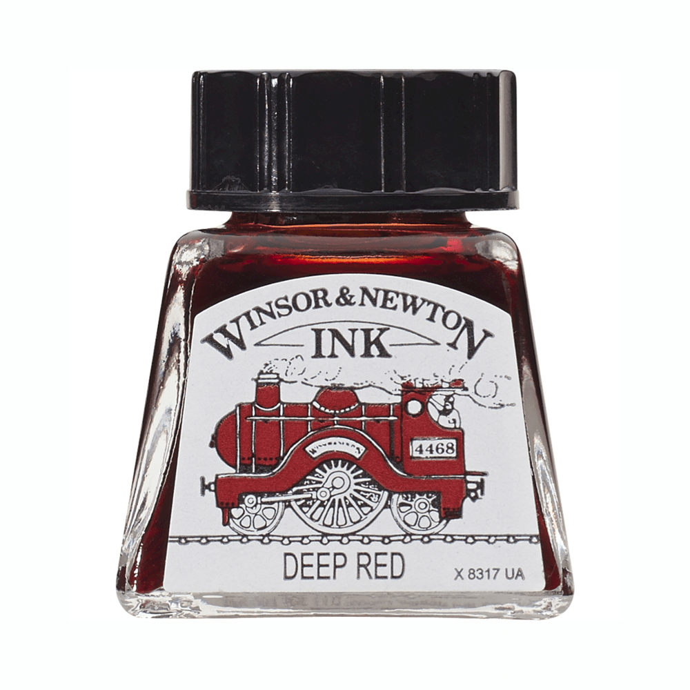 TINTA CHINA WINSOR 14ML RF227 ROJO OSCURO