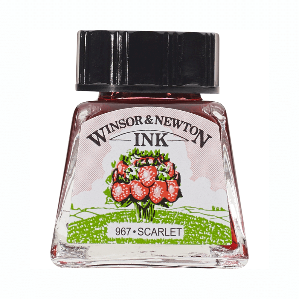 TINTA CHINA WINSOR 14ML RF601 ESCARLATA