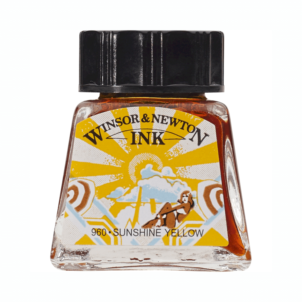 TINTA CHINA WINSOR 14ML RF633 AMARILLO AMANECER