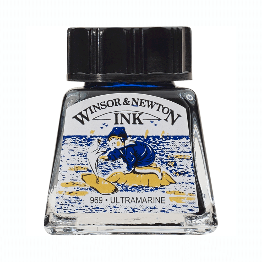 TINTA CHINA WINSOR 14ML RF660 AZUL ULTRAMAR